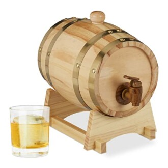 Critique du tonneau en bois Relaxdays pour whisky et vin - Capacité 1,25L